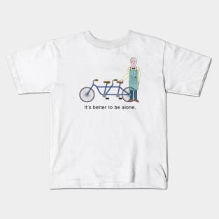 JD Salinger's Tandem Bicycle Kids T-Shirt